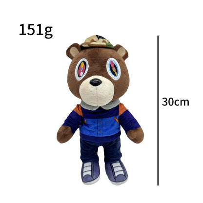 26-30Cm Kawaii Kanye Dropout Bear Teddy Bear Plush Toys Kanye West Graduation Soft Stuffed Home Room Decor Birthday Gift