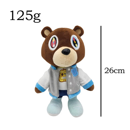 26-30Cm Kawaii Kanye Dropout Bear Teddy Bear Plush Toys Kanye West Graduation Soft Stuffed Home Room Decor Birthday Gift