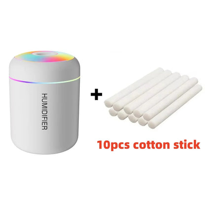 180ML Mini Air Humidifier USB Electric Aroma Diffuser Essential Oil Purifier Aromatherapy Mist Maker Lights for Car Home Bedroom