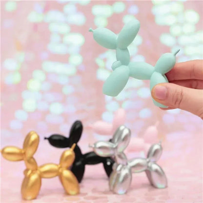 Figurine Animals Cake Art Electroplating Dog Nordic Small Antiskid Statue Sculpture Decorations Living Dessert Mat Balloon Party