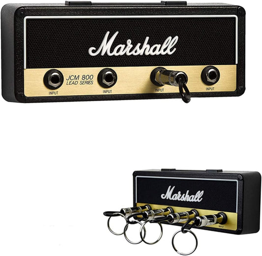 Key Holder,Wall Mounting Guitar Amp Key Hooks for Musician Lovers, JCM800 Keychain Including 4 Pieces Key Ring.